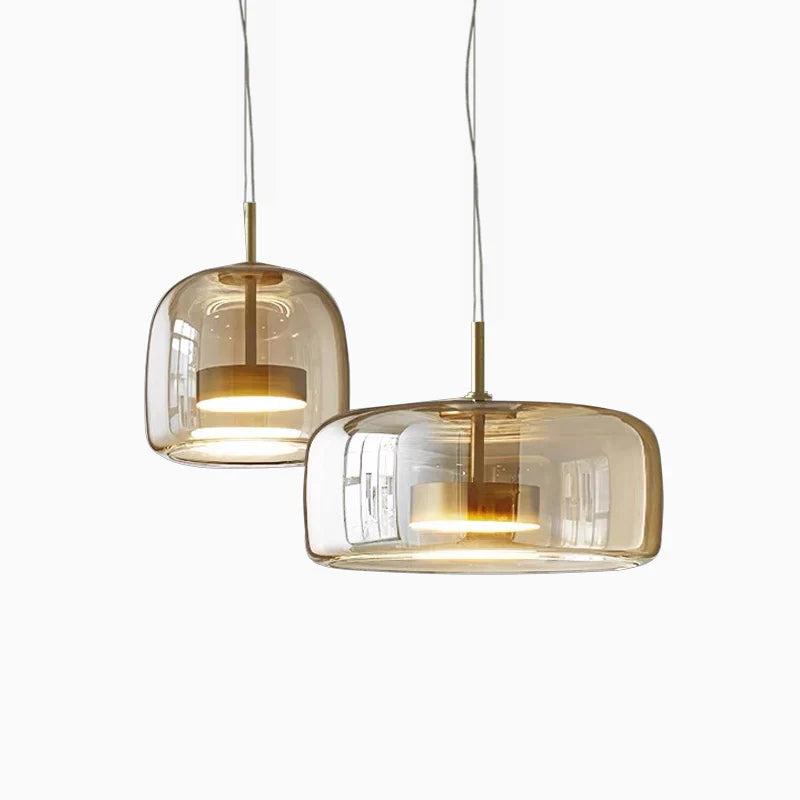 Minimalist Glass Pendant Light for Living Room