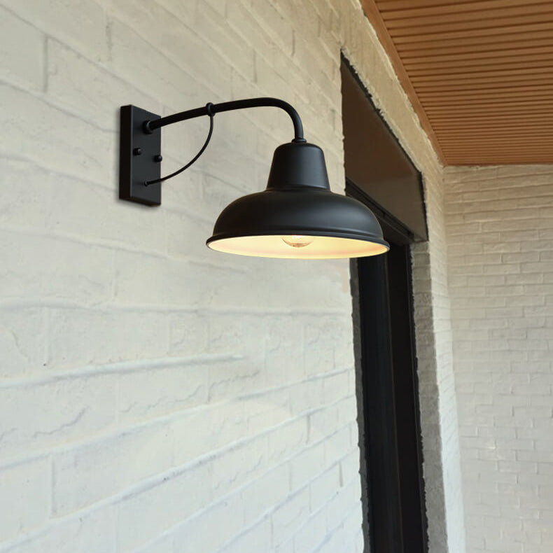 Vintage Industrial Outdoor Porch Wall Light Weather-Resistant Barn-Style