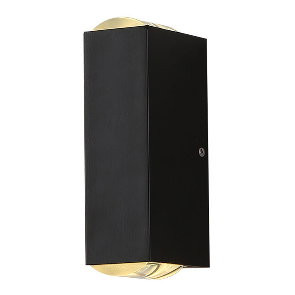 Minimalist outdoor wall lamp made of matte aluminum