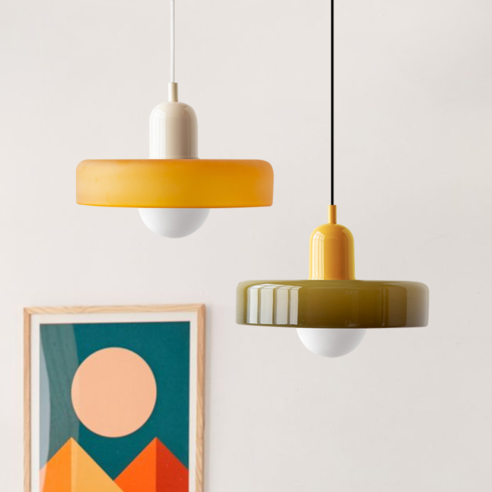 VitraLumo Gekleurde Glaslamp in Bauhaus Stijl