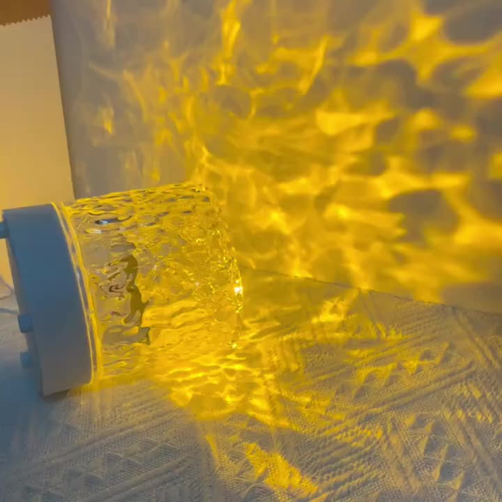 Lava Lamp Water Ripple Aurora Ambient Light in Square & Crown Shape