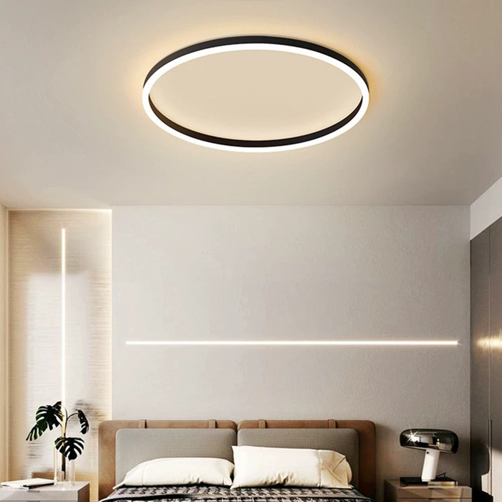Round LED Flush Mount Ceiling Light for Living Room