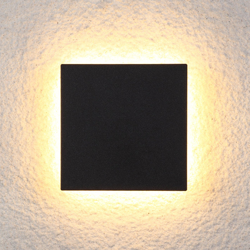 Modern Outdoor Wall Light Compact LED Uplight & Downlight