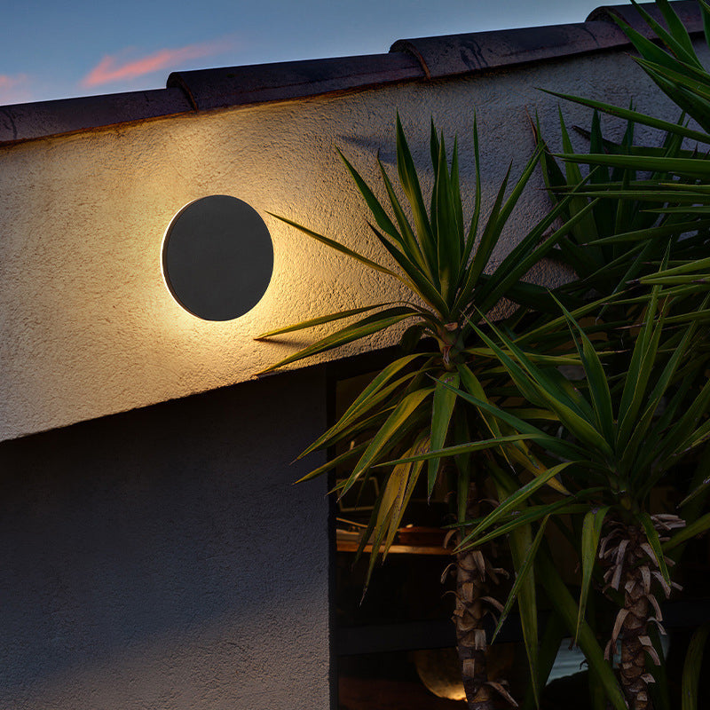 Modern Outdoor Wall Light Compact LED Uplight & Downlight