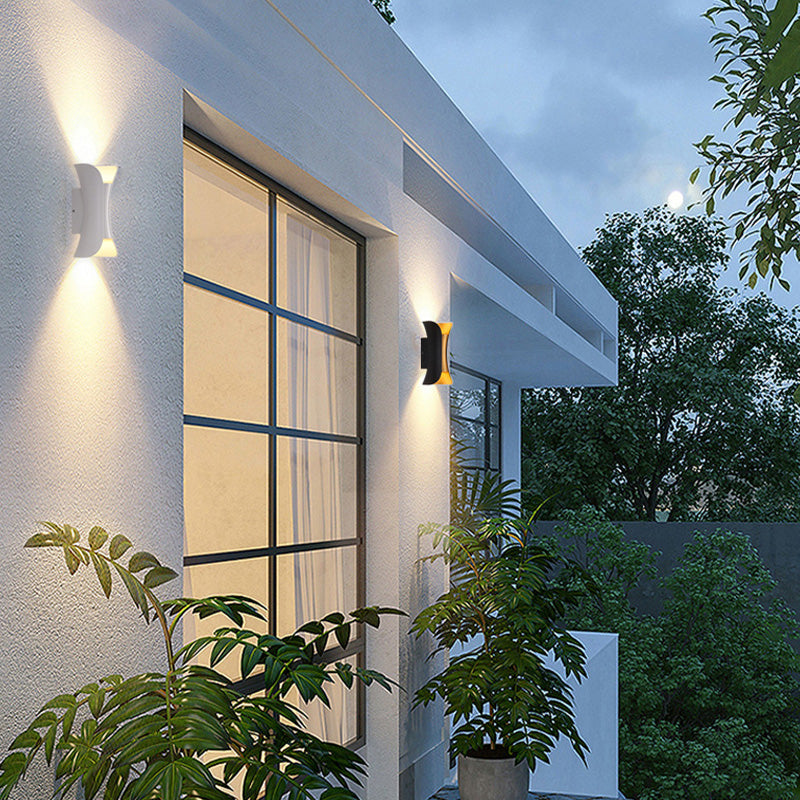 Outdoor LED Wall Light Weather-Resistant Modern Light for Garden & Corridor