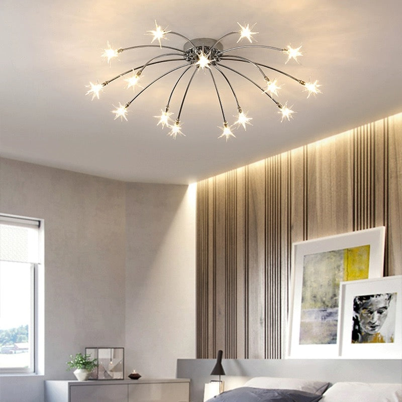 Starry-Inspired Ceiling Light Elegant Flush Mount for Modern Interiors
