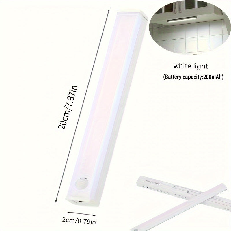 Wireless LED Motion Sensor Light Strip Rechargeable Cabinet Light with Motion Sensor