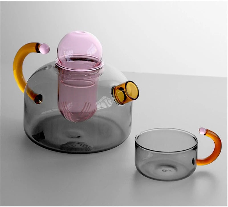 Tokyo Style Teapot & Mug Set Contemporary Design with Urban Flair