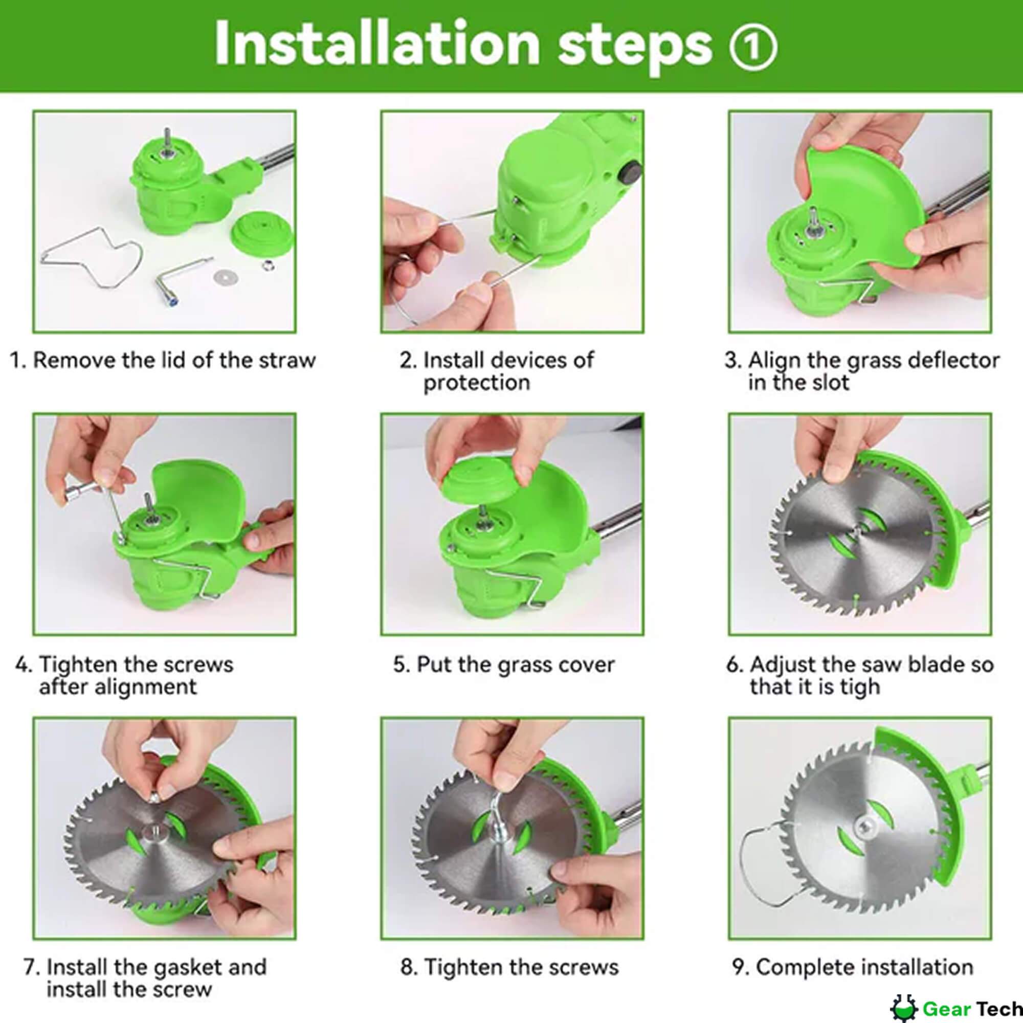 Cordless Grass Strimmer Lightweight 24V Bladed Lawn Tool