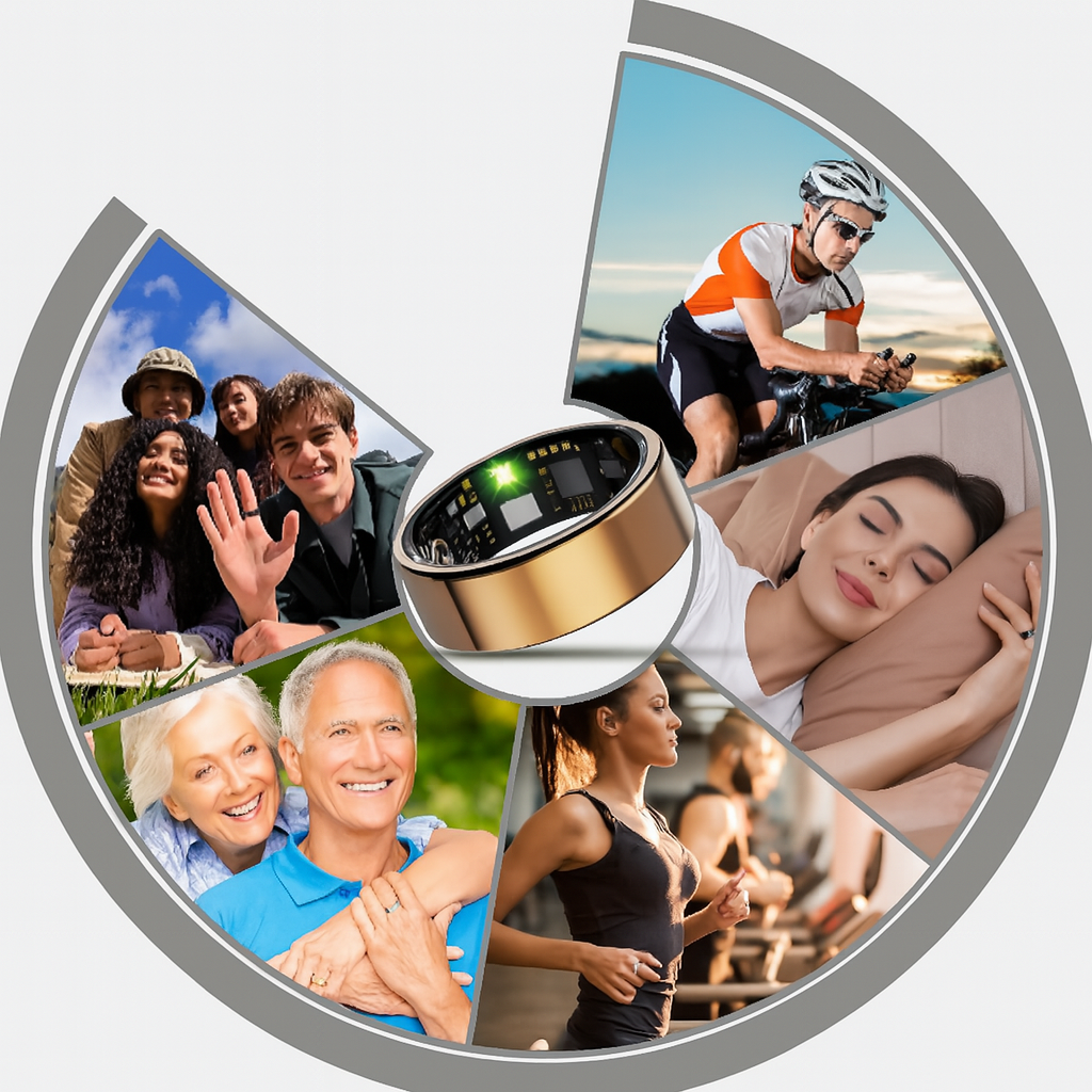Health ring with real-time measurements and smart sleep analysis