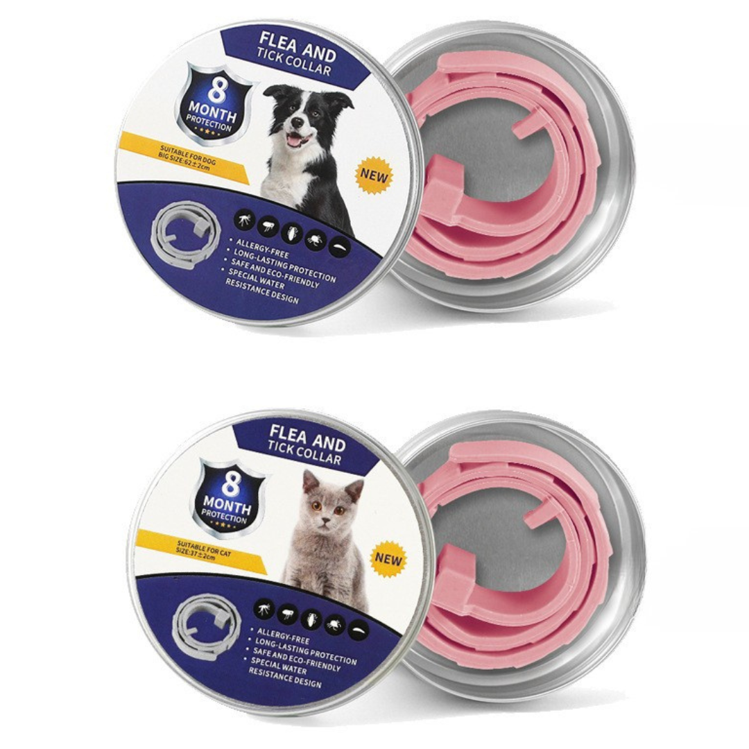 Effective Tick & Flea Prevention Collar – Over 8 Months Protection
