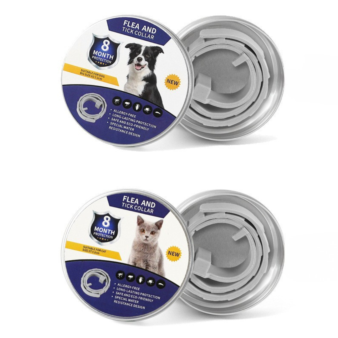 Effective Tick & Flea Prevention Collar – Over 8 Months Protection