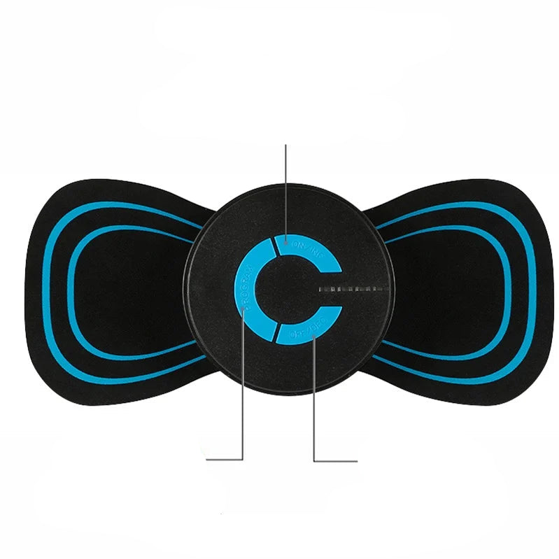 Wireless muscle stimulating massage device with microcurrent technology