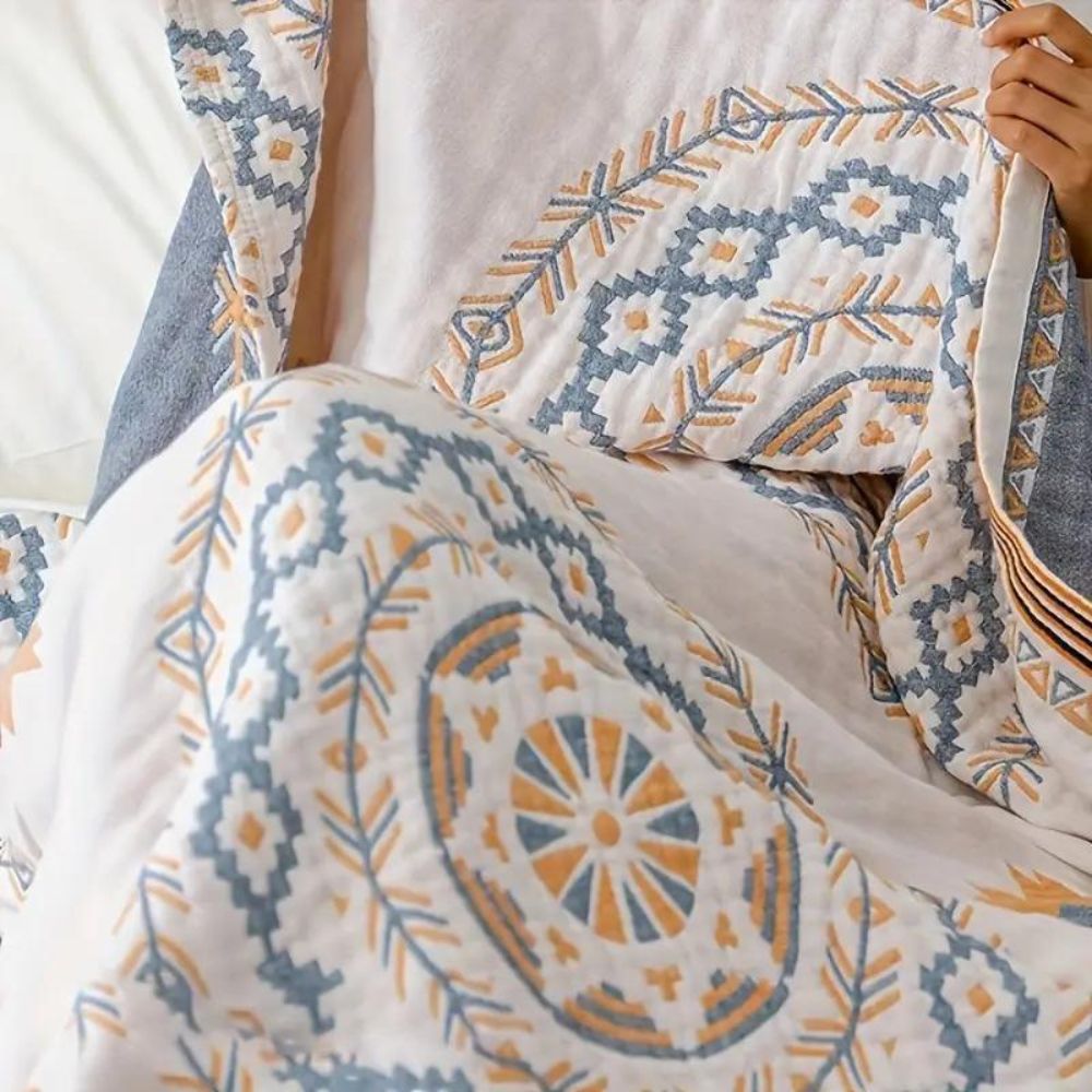 Boho Mandala Throw Blanket Soft Decorative Multi-Purpose Blanket