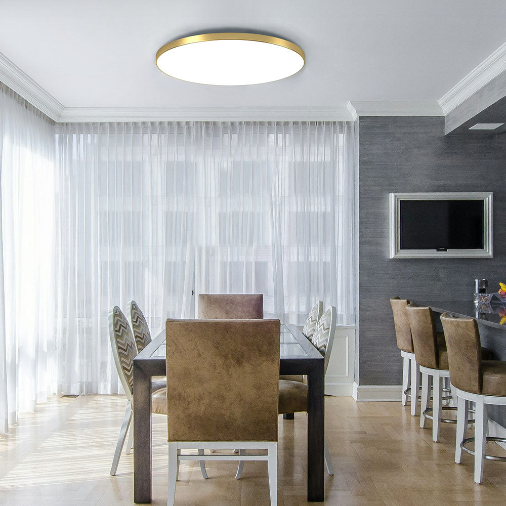 Sleek modern round LED ceiling lamp for elegant living room lighting