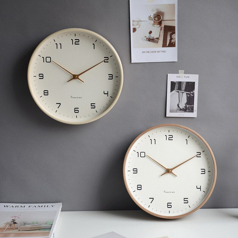 NordicGlow Wooden Wall Clock Minimalist Scandinavian Design