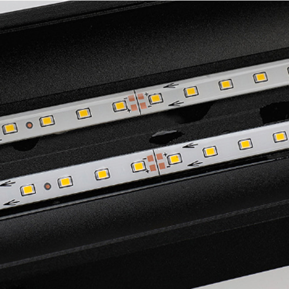 Contemporary Outdoor Wall Light Weather-Resistant LED Lamp with Modern Prism Look