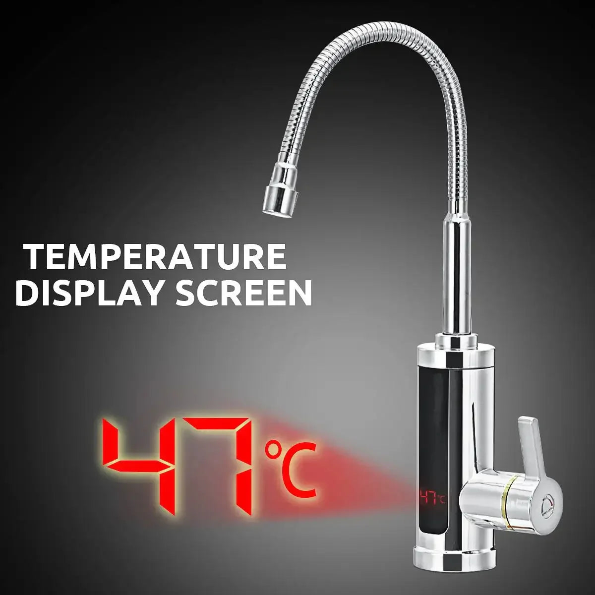 Instant Hot Water Kitchen Tap 3000W Rapid-Heating Electric Mixer