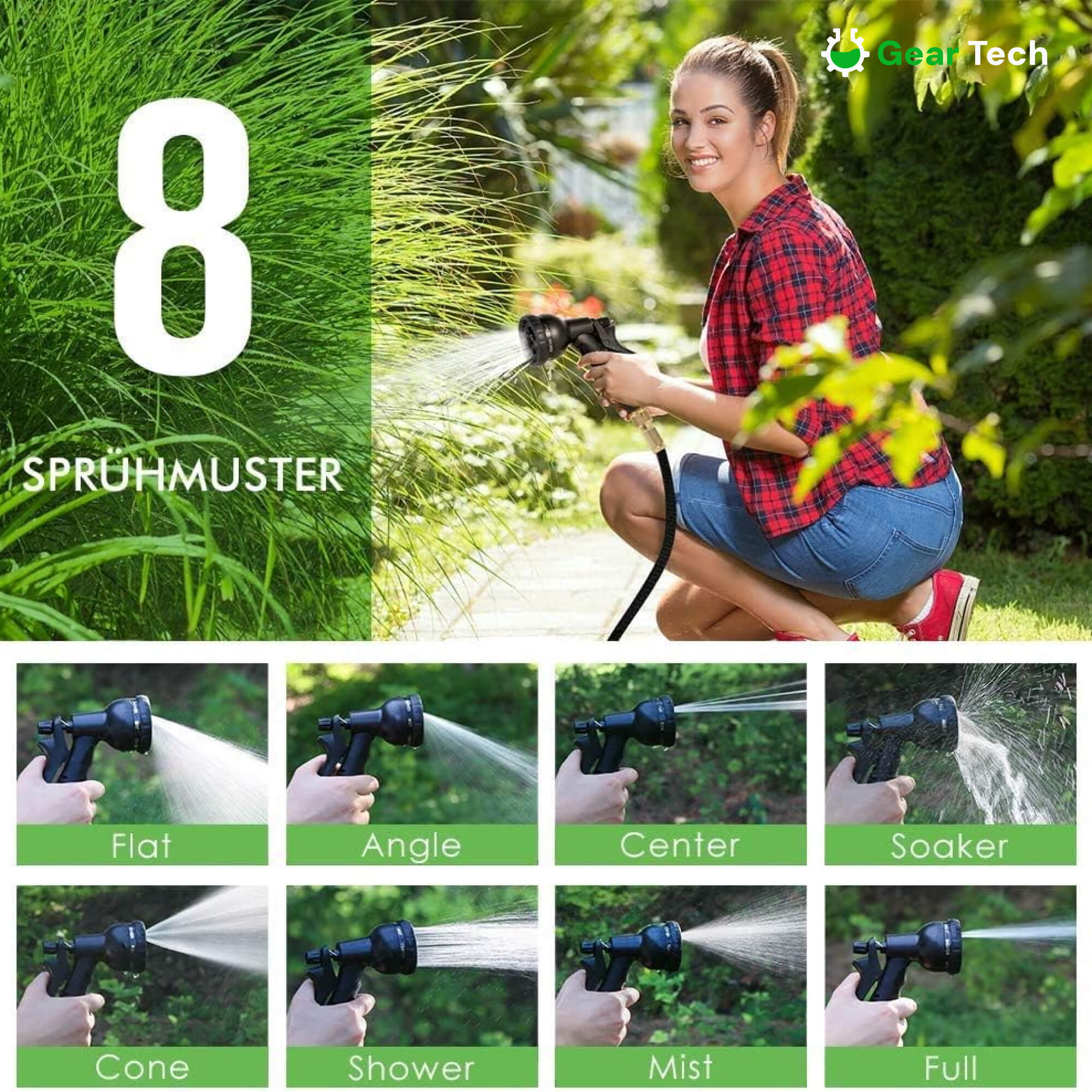 Expandable Garden Hose Tangle-Free, Durable & Easy-Store Watering Hose