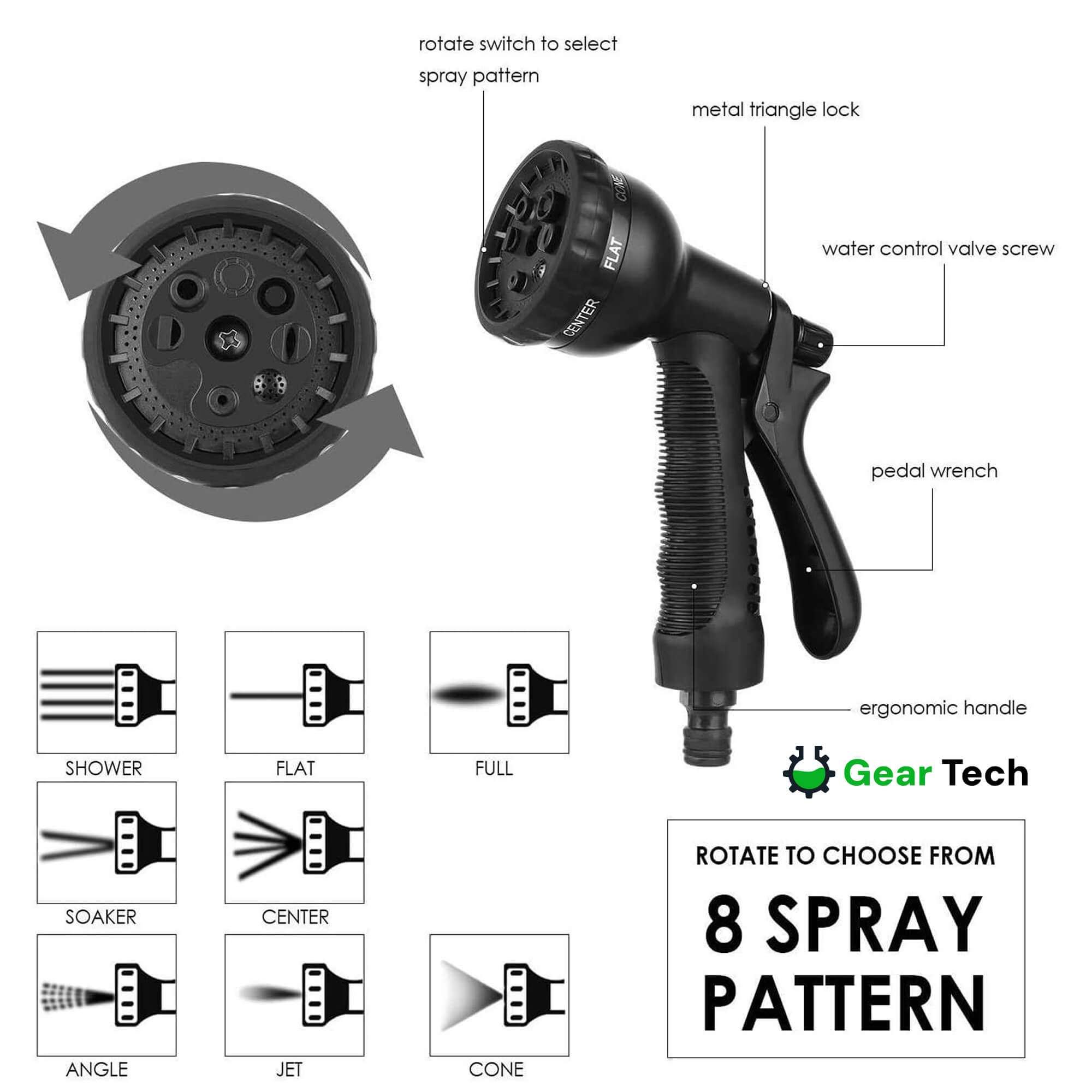 Expandable Garden Hose Tangle-Free, Durable & Easy-Store Watering Hose