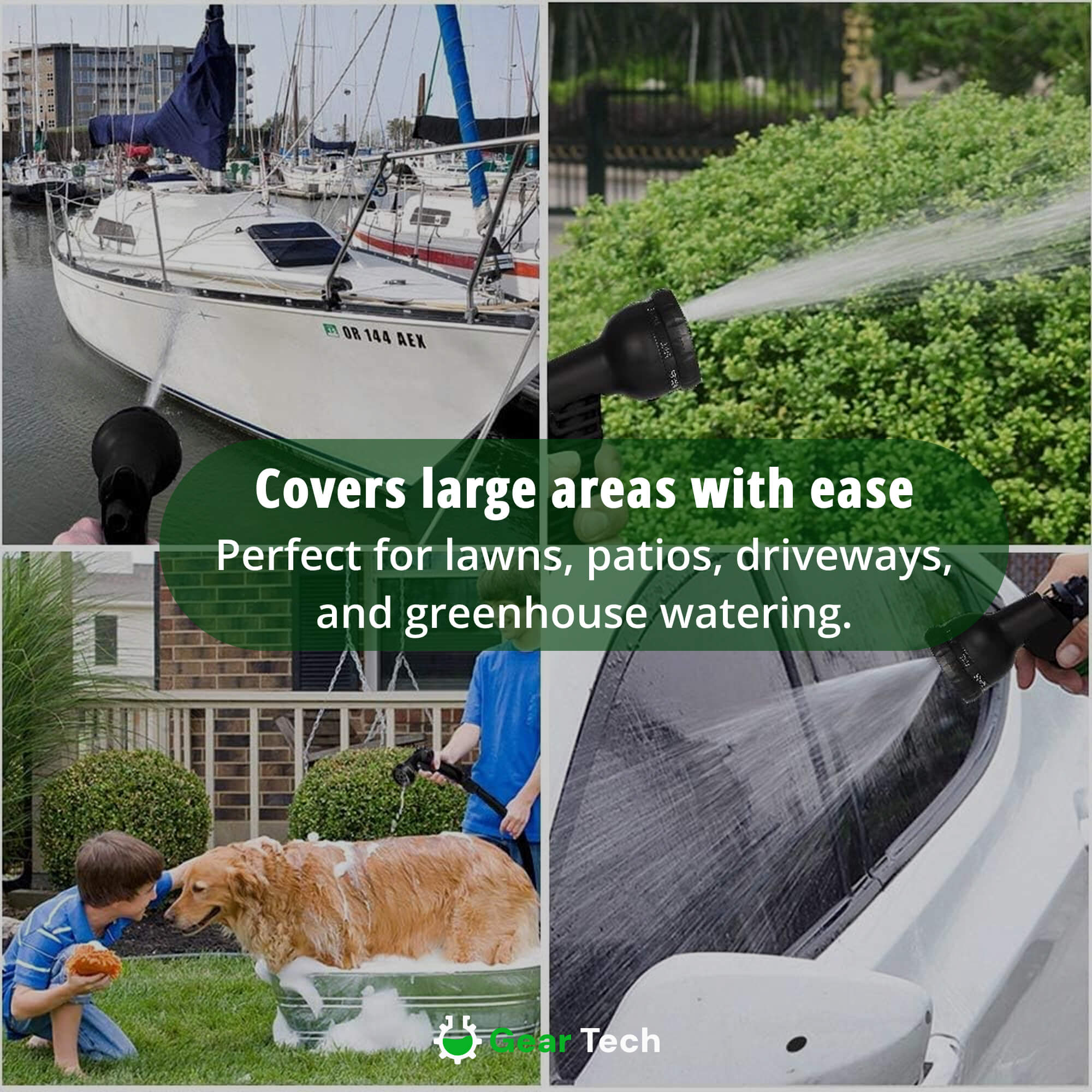 Expandable Garden Hose Tangle-Free, Durable & Easy-Store Watering Hose