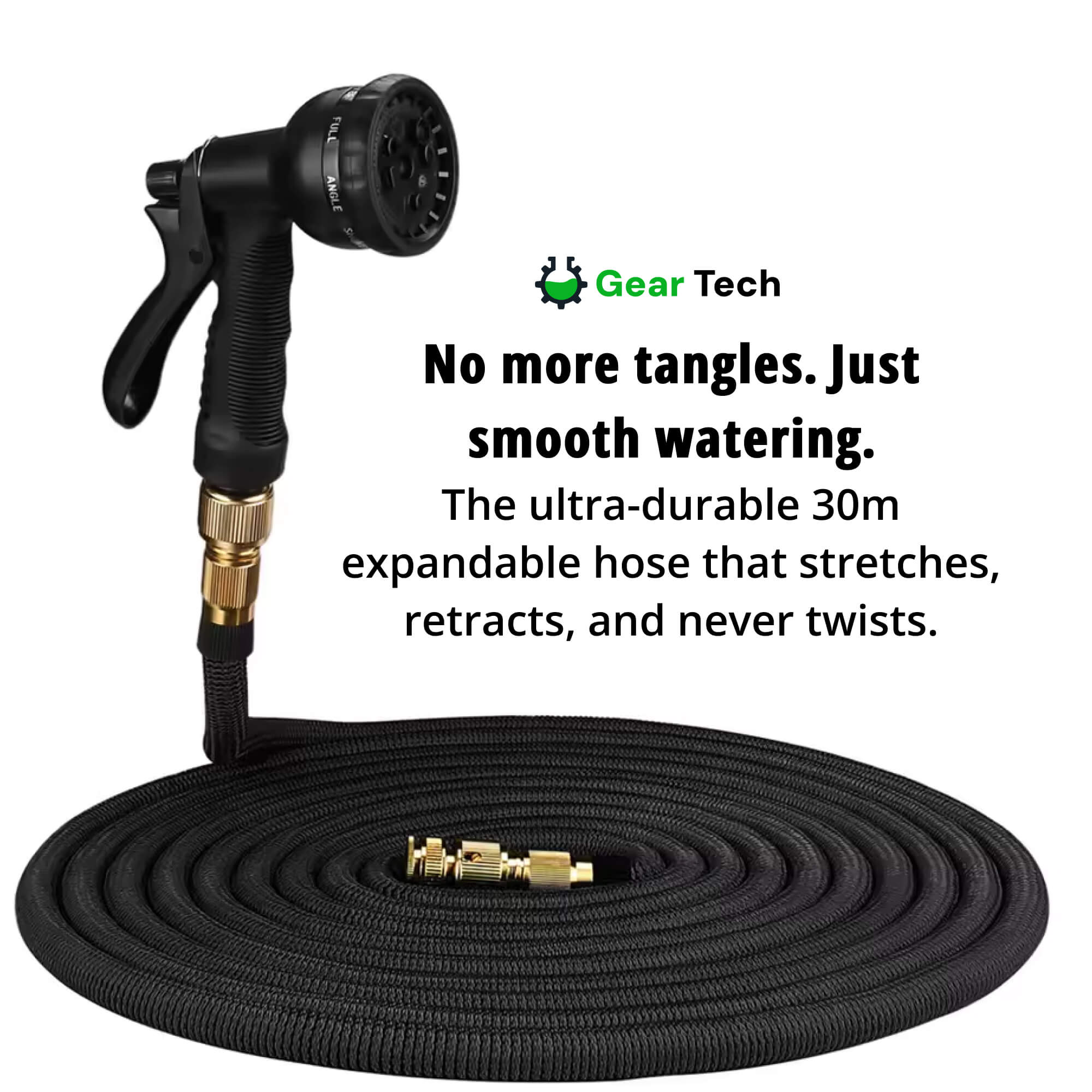 Expandable Garden Hose Tangle-Free, Durable & Easy-Store Watering Hose