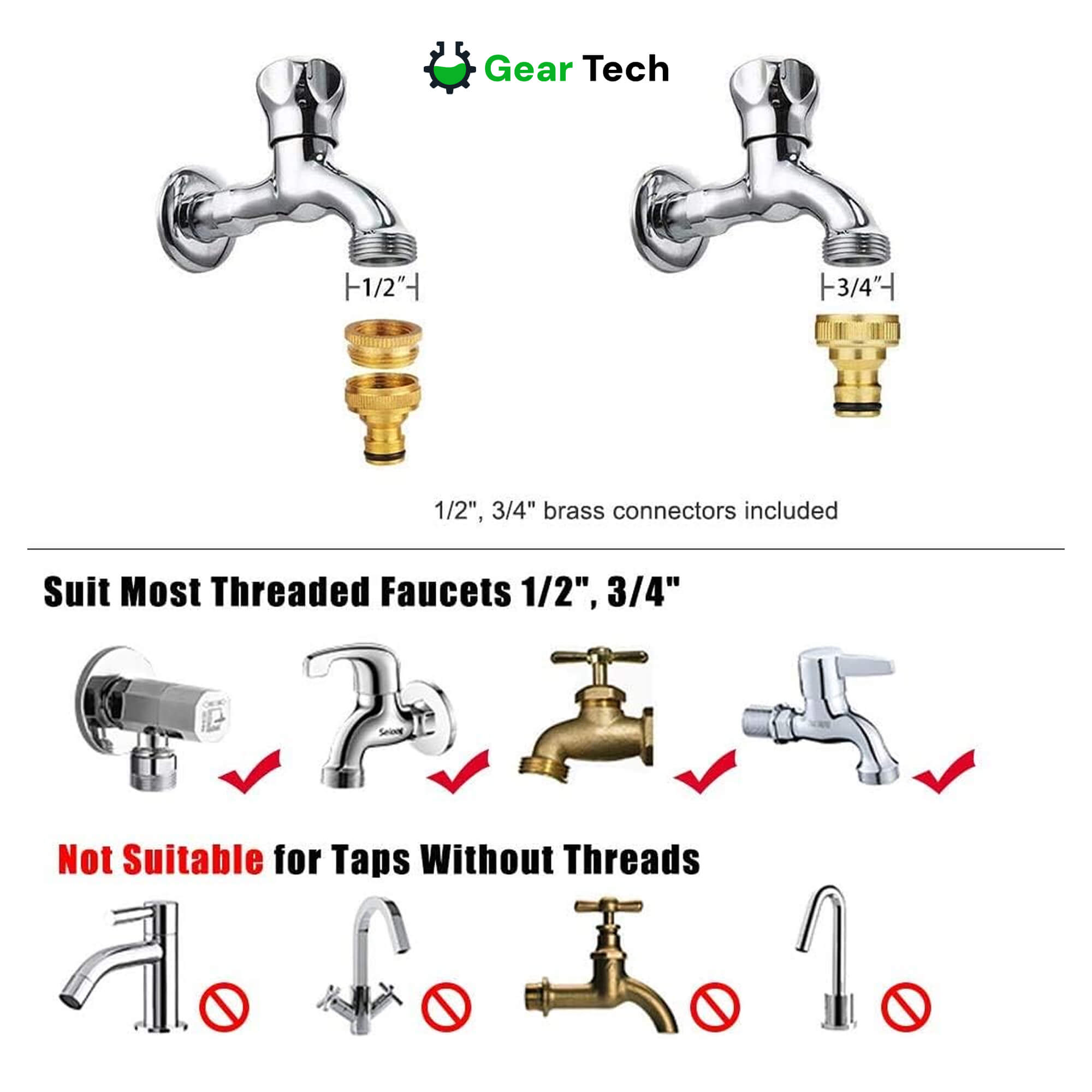 Expandable Garden Hose Tangle-Free, Durable & Easy-Store Watering Hose