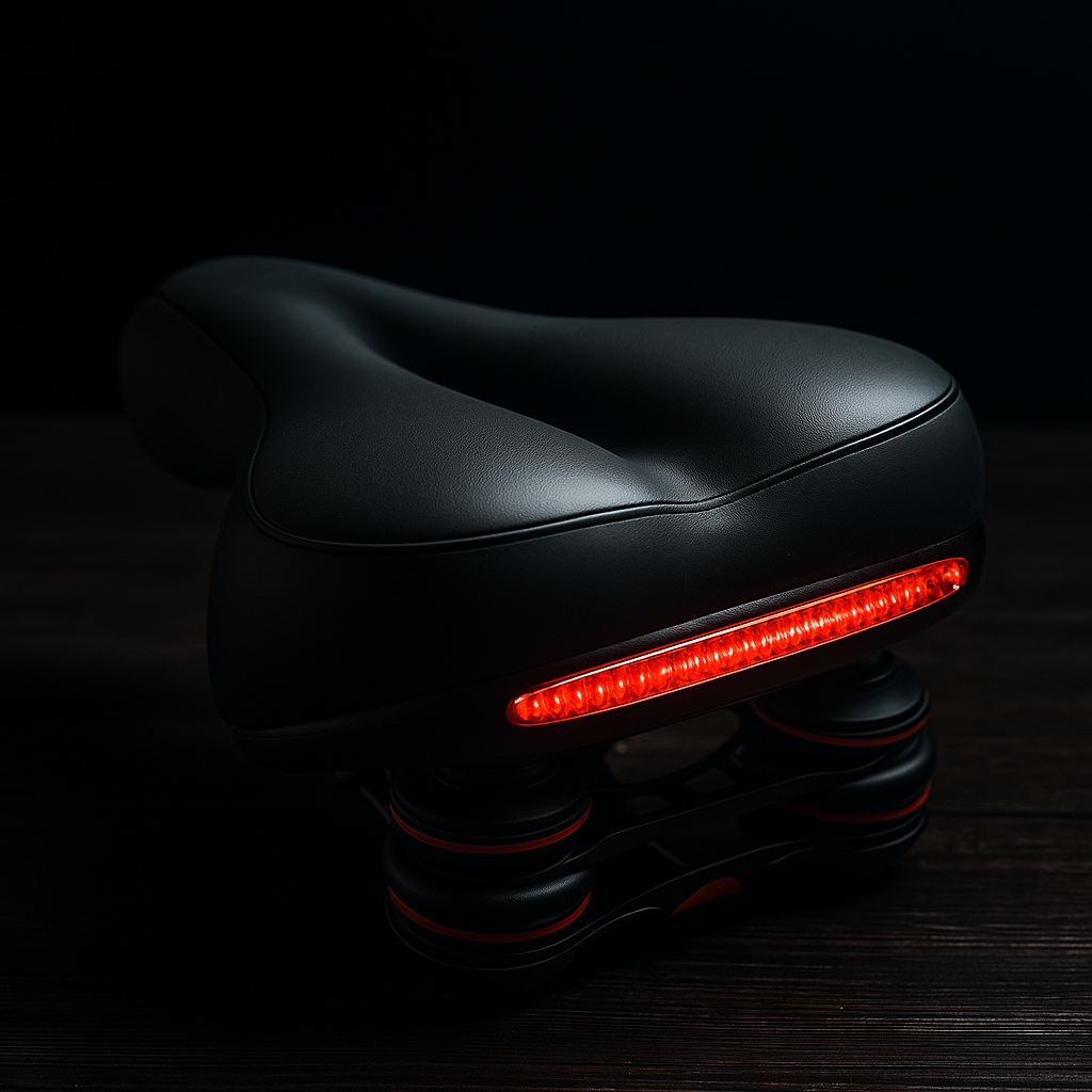 Bicycle saddle with suspension