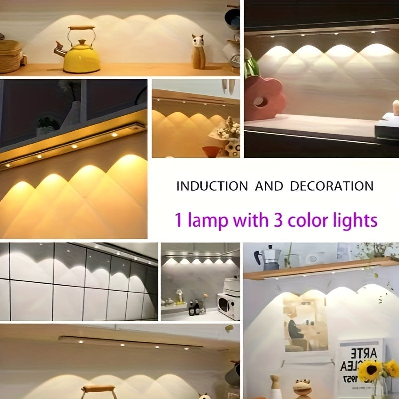 Modern LED Motion Sensor Light Wireless Rechargeable Cabinet Light with Motion Sensor