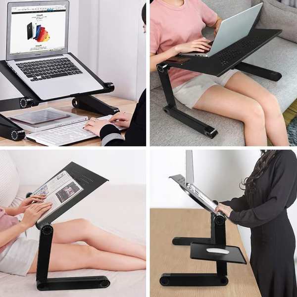 Ergonomic 360° Adjustable Laptop Stand Multi-Angle Workstation Support