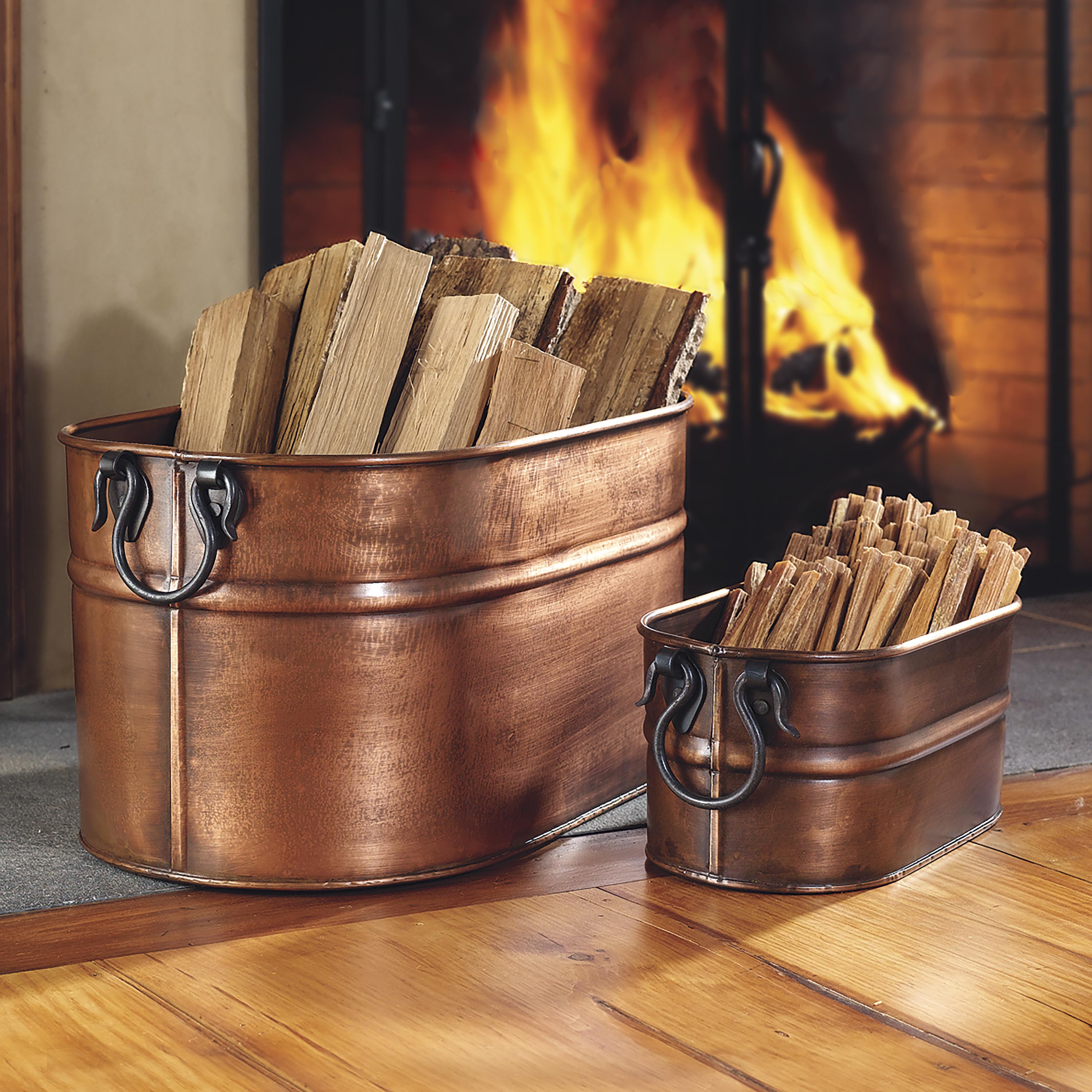Fireplace damper in antique copper finish