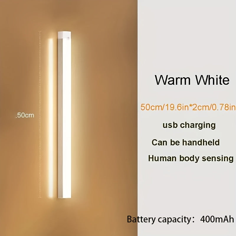 Wireless LED Motion Sensor Light Strip Rechargeable Cabinet Light with Motion Sensor