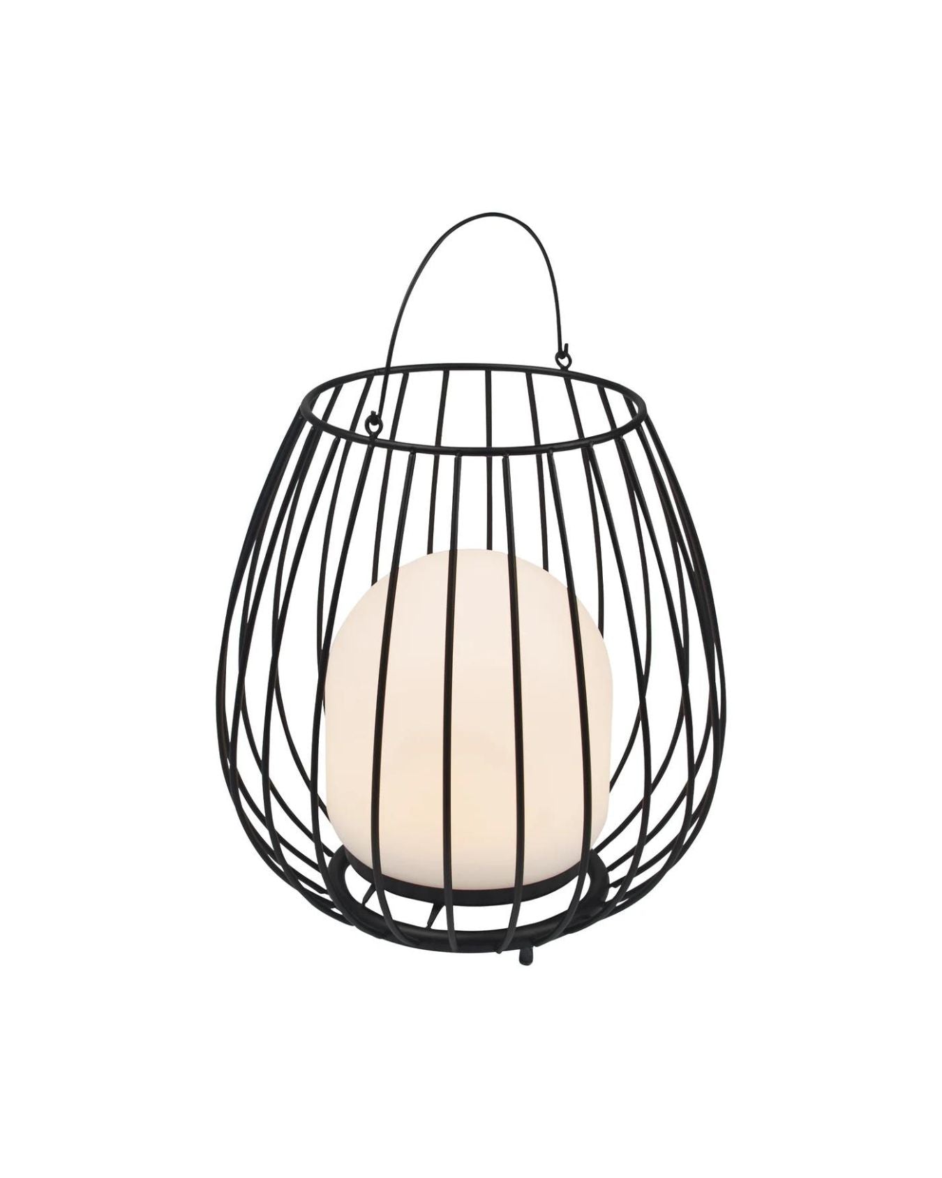 Portable outdoor lamp with cage design and ambient light function