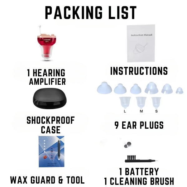 Compact Hearing Aids Rechargeable Design with Crisp, Clear Audio