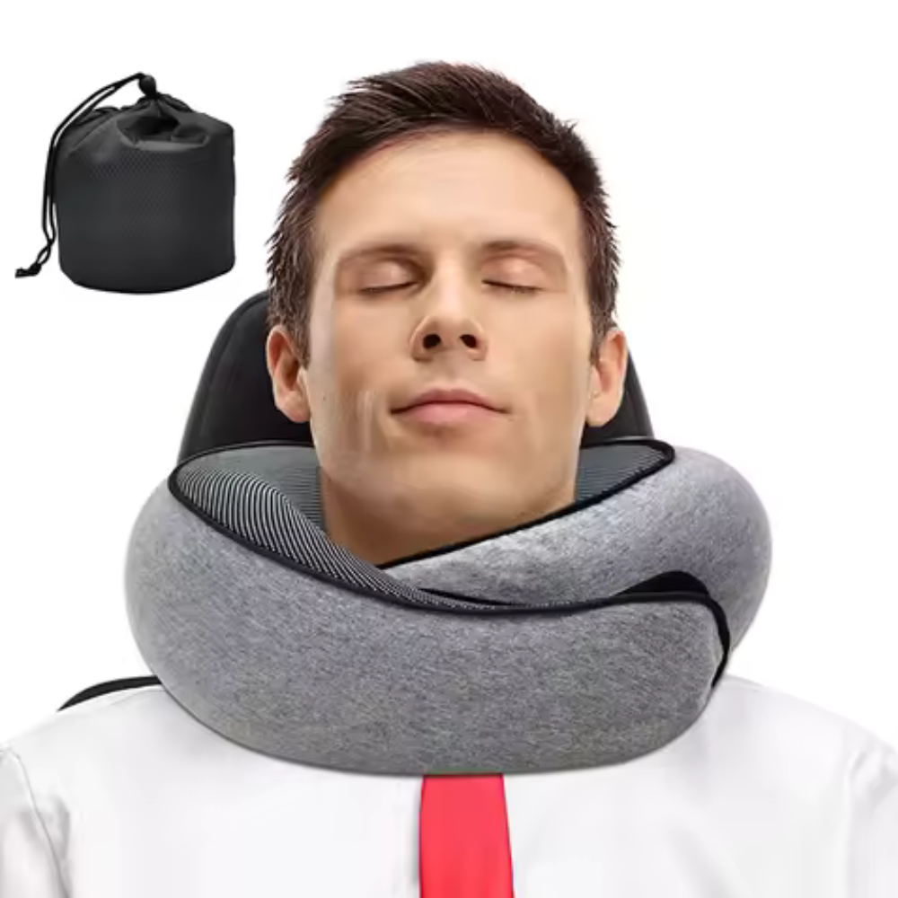 Compact Neck Pillow Comfortable Travel Cushion with Washable Cover