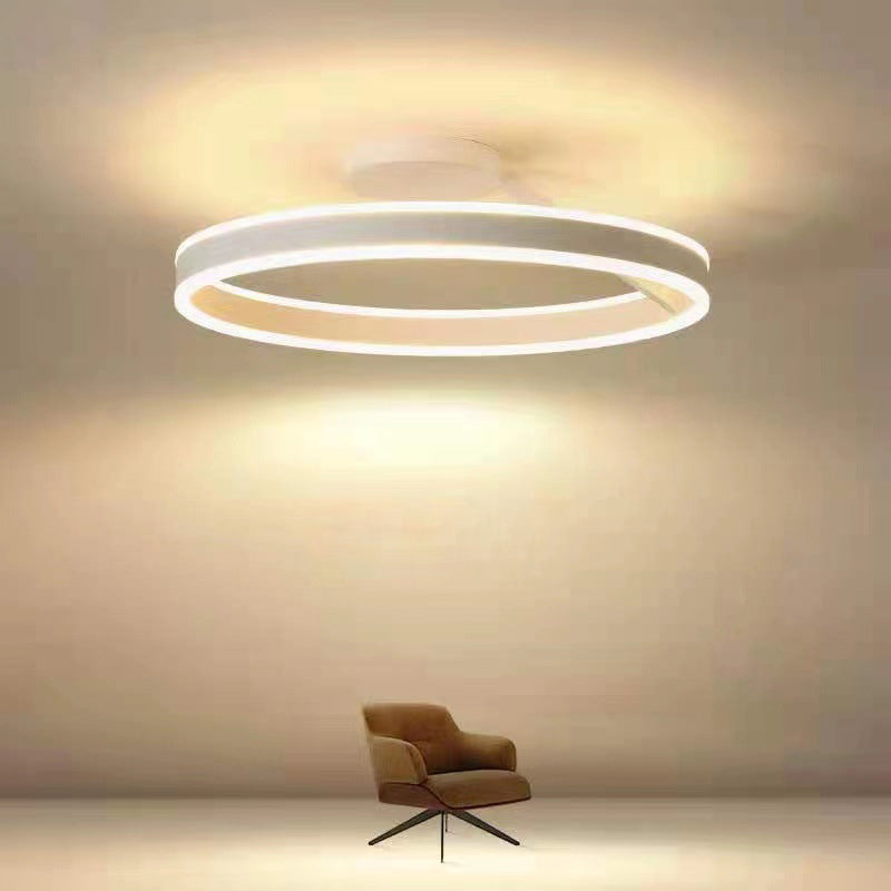 Contemporary Ring LED Ceiling Light Stylish and Adjustable Brightness