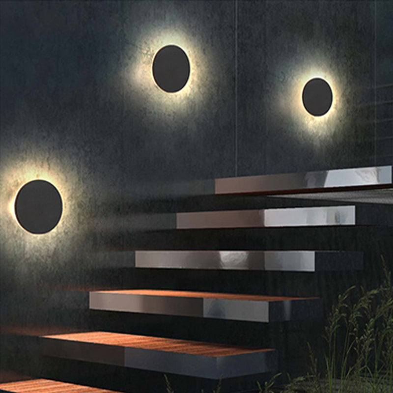 Modern Outdoor Wall Light Compact LED Uplight & Downlight