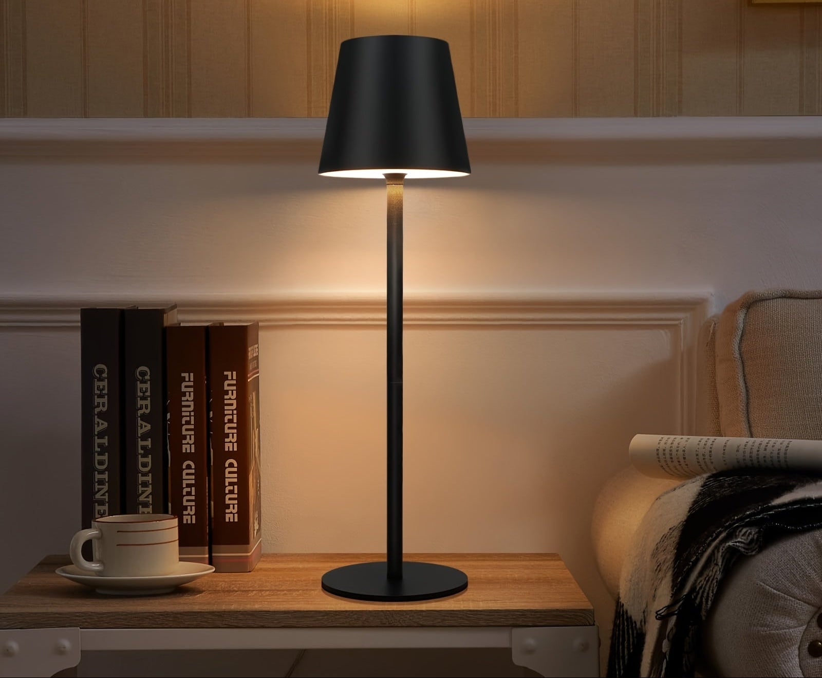2 Pieces Rechargeable Wireless LED Touch Table Lamp