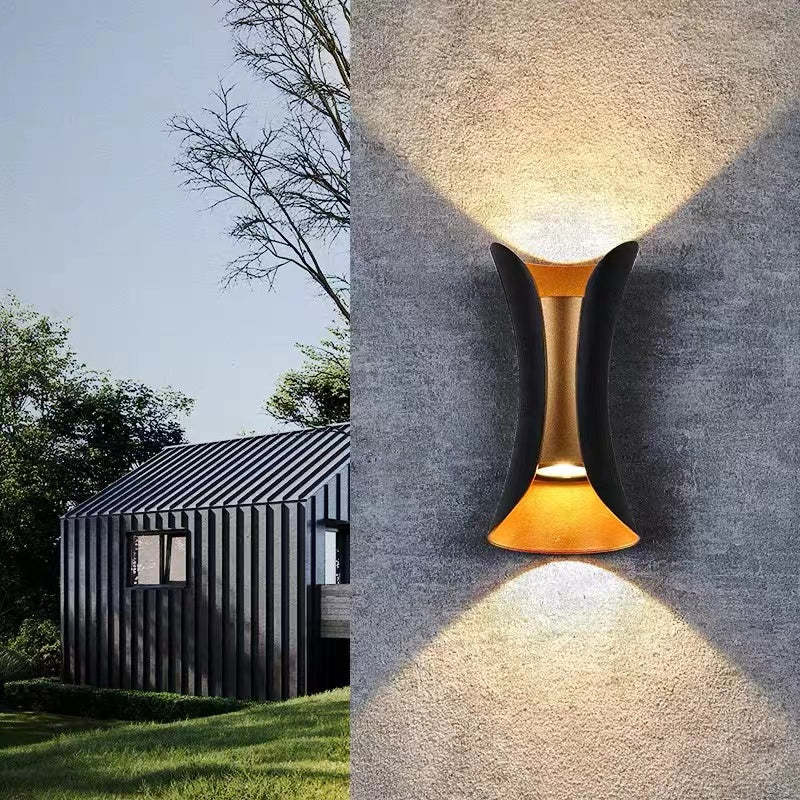 Outdoor LED Wall Light Weather-Resistant Modern Light for Garden & Corridor