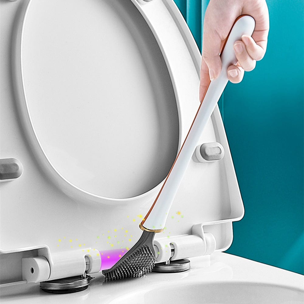 Wandmontage siliconen toiletborstel