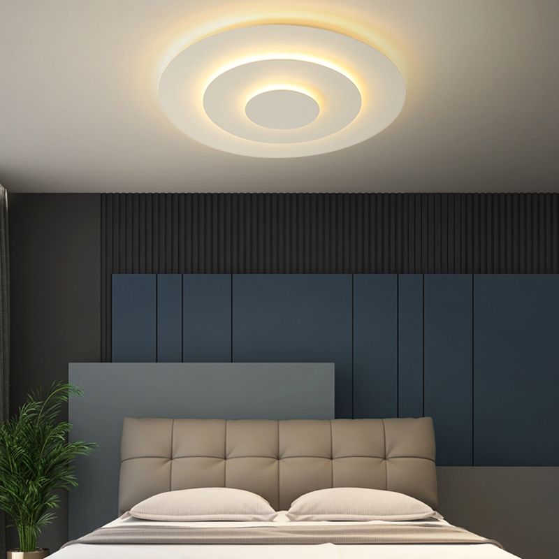 Modern Round LED Ceiling Light Dimmable for Bedroom & Living Room