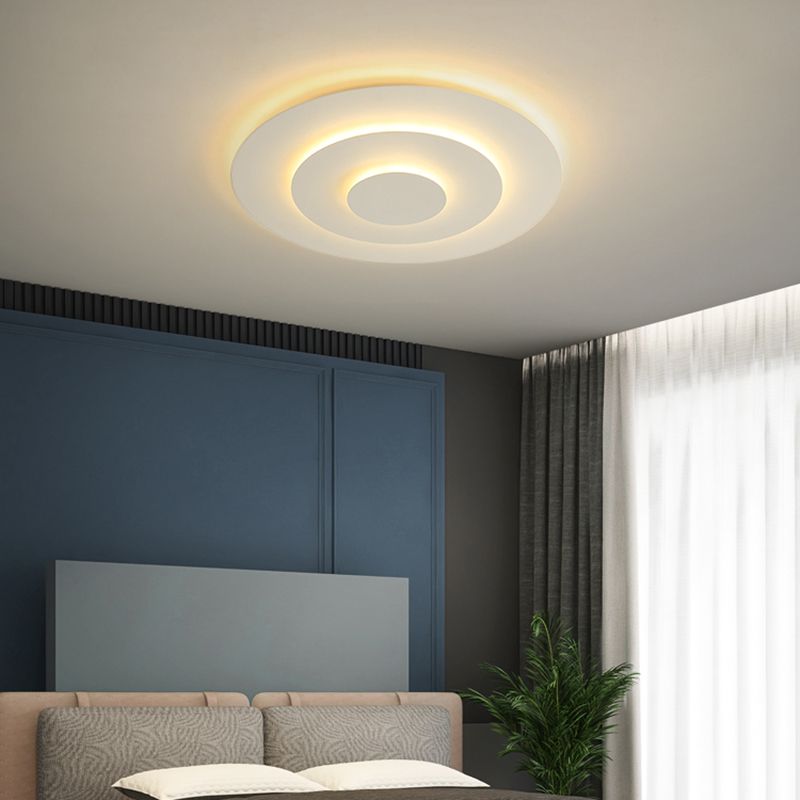 Modern Round LED Ceiling Light Dimmable for Bedroom & Living Room