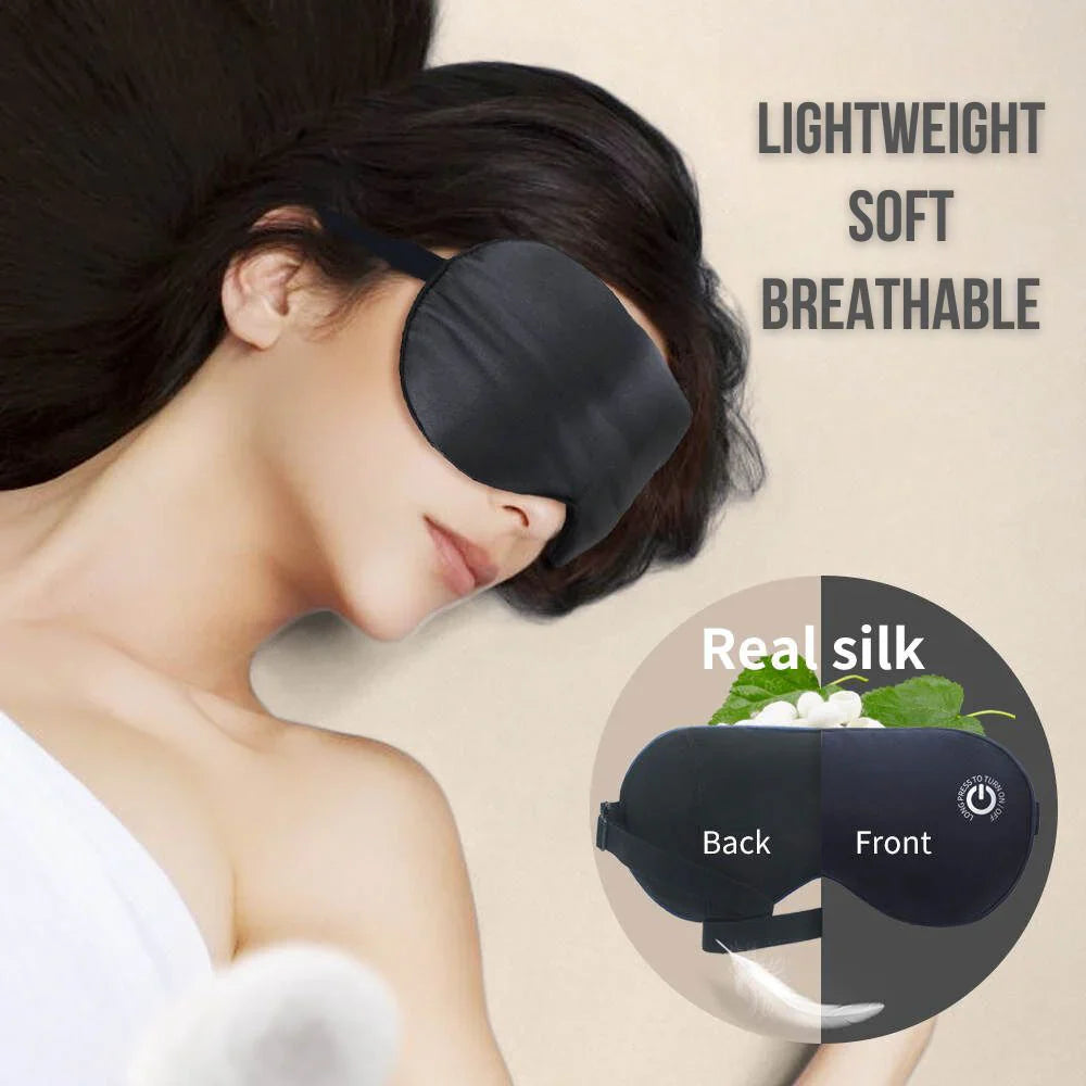 Wireless Heated Eye Mask Soothing Warm Massage for Tired Eyes