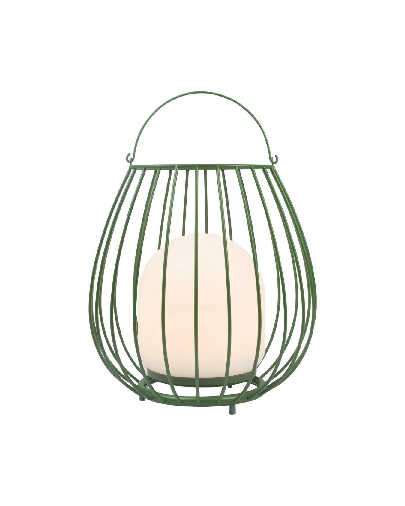 Portable outdoor lamp with cage design and ambient light function