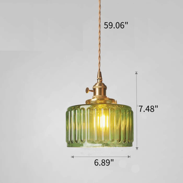 Modern Glass Pendant Light in Crystal-Inspired Hanging Lights