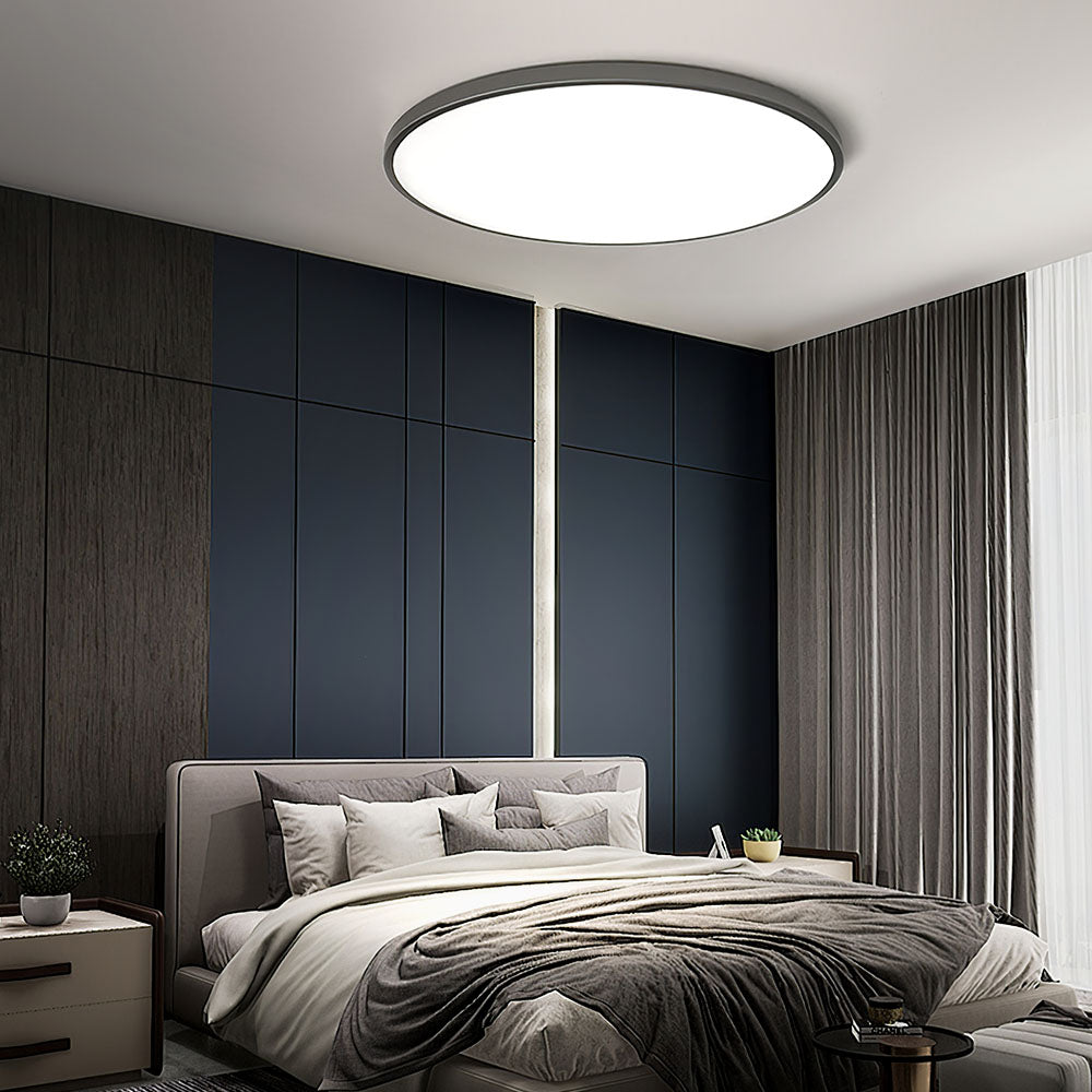 Sleek modern round LED ceiling lamp for elegant living room lighting