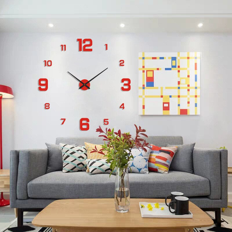 Creative Design Wall Clock Stylish Quartz Home Décor