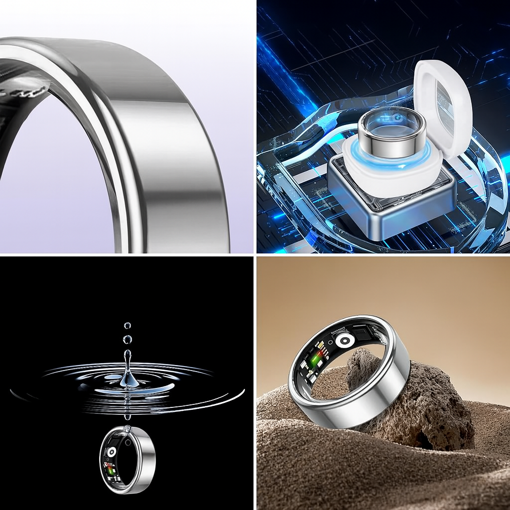 Health ring with sleep analysis and heart rate measurement
