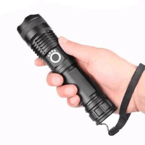 Power Beam XHP50.2 Flashlight 90000 Lumens Super Bright Rechargeable Torch