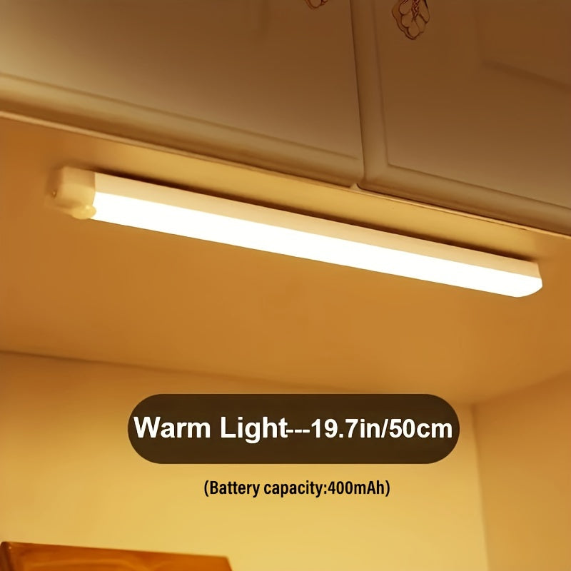 Wireless LED Motion Sensor Light Strip Rechargeable Cabinet Light with Motion Sensor
